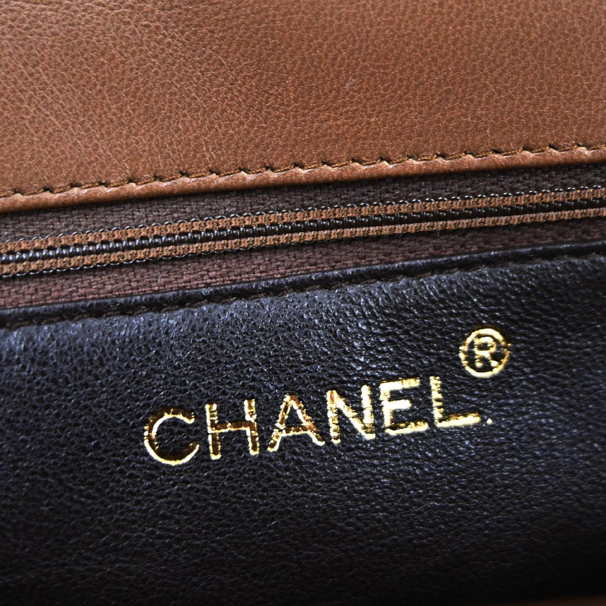 Chanel 1996-1997 Brown Lambskin Shoulder Bag