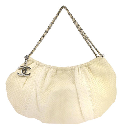 Chanel * White Python Handbag