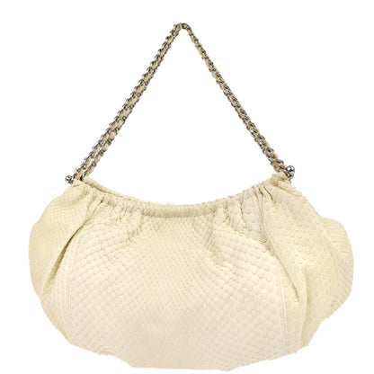 Chanel * White Python Handbag