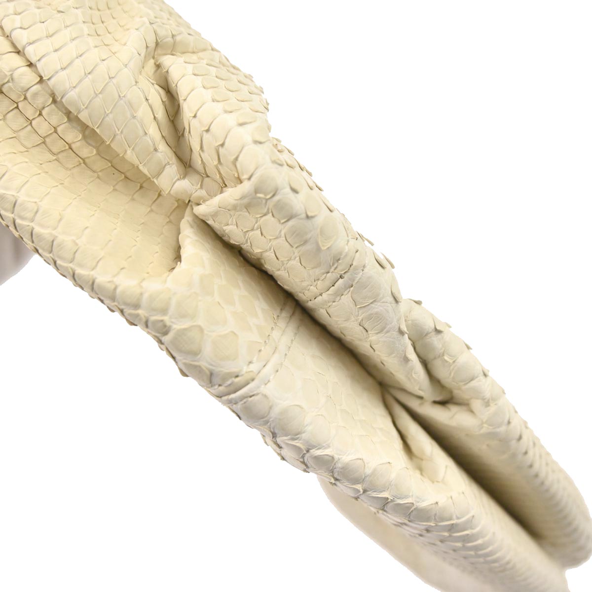 Chanel * White Python Handbag