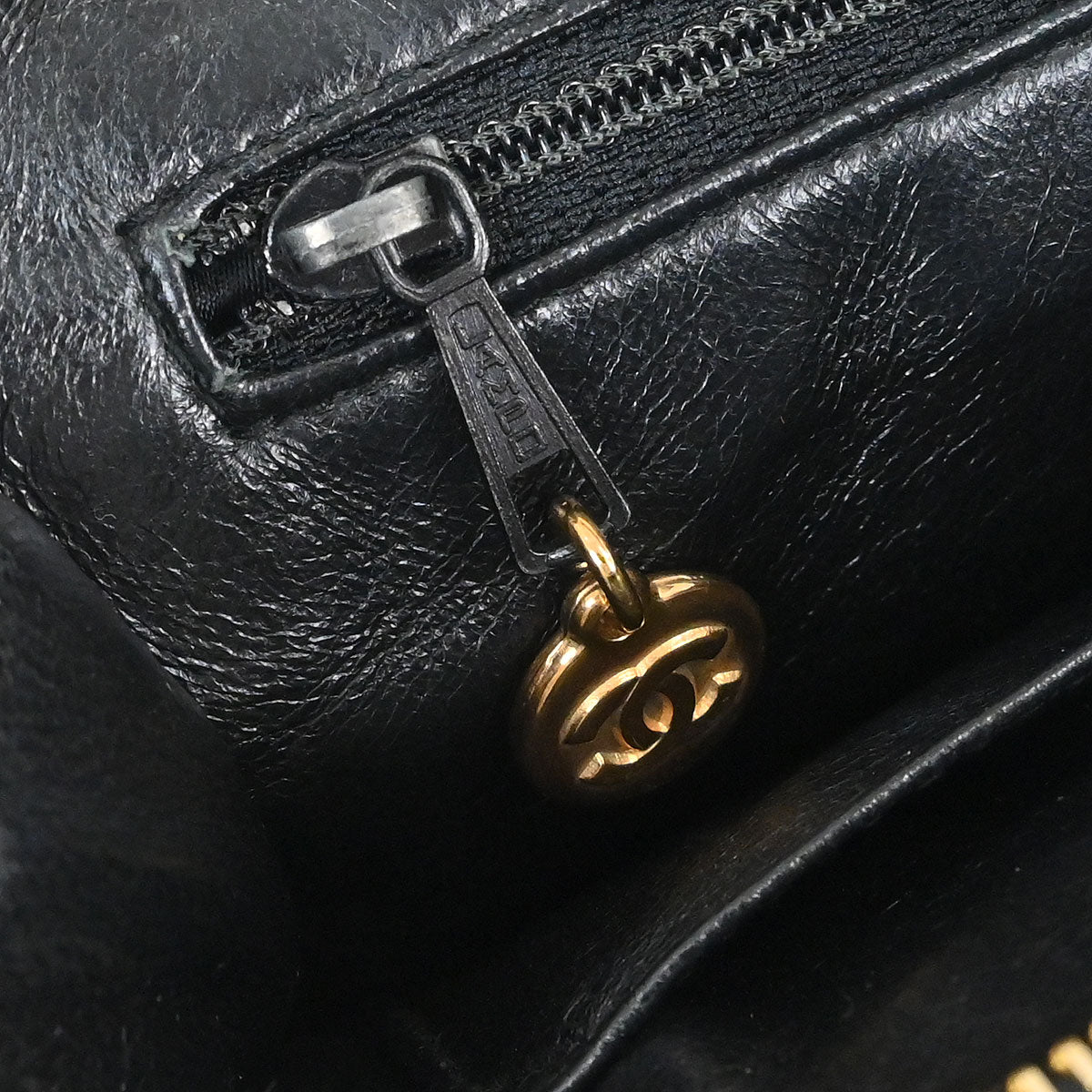 Chanel 1996-1997 Black Caviar Skin Tote Handbag