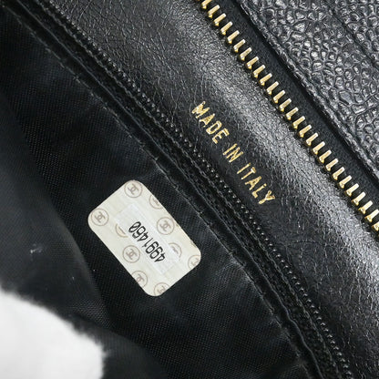 Chanel 1996-1997 Black Caviar Skin Tote Handbag