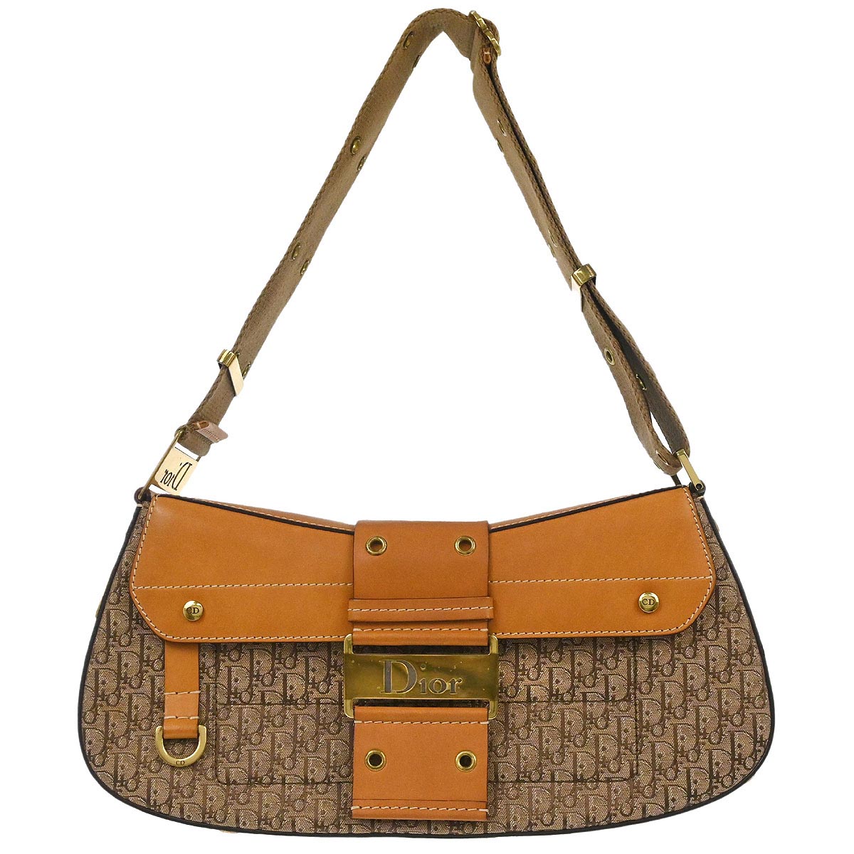 Christian Dior Brown Street Chic Columbus Shoulder Bag