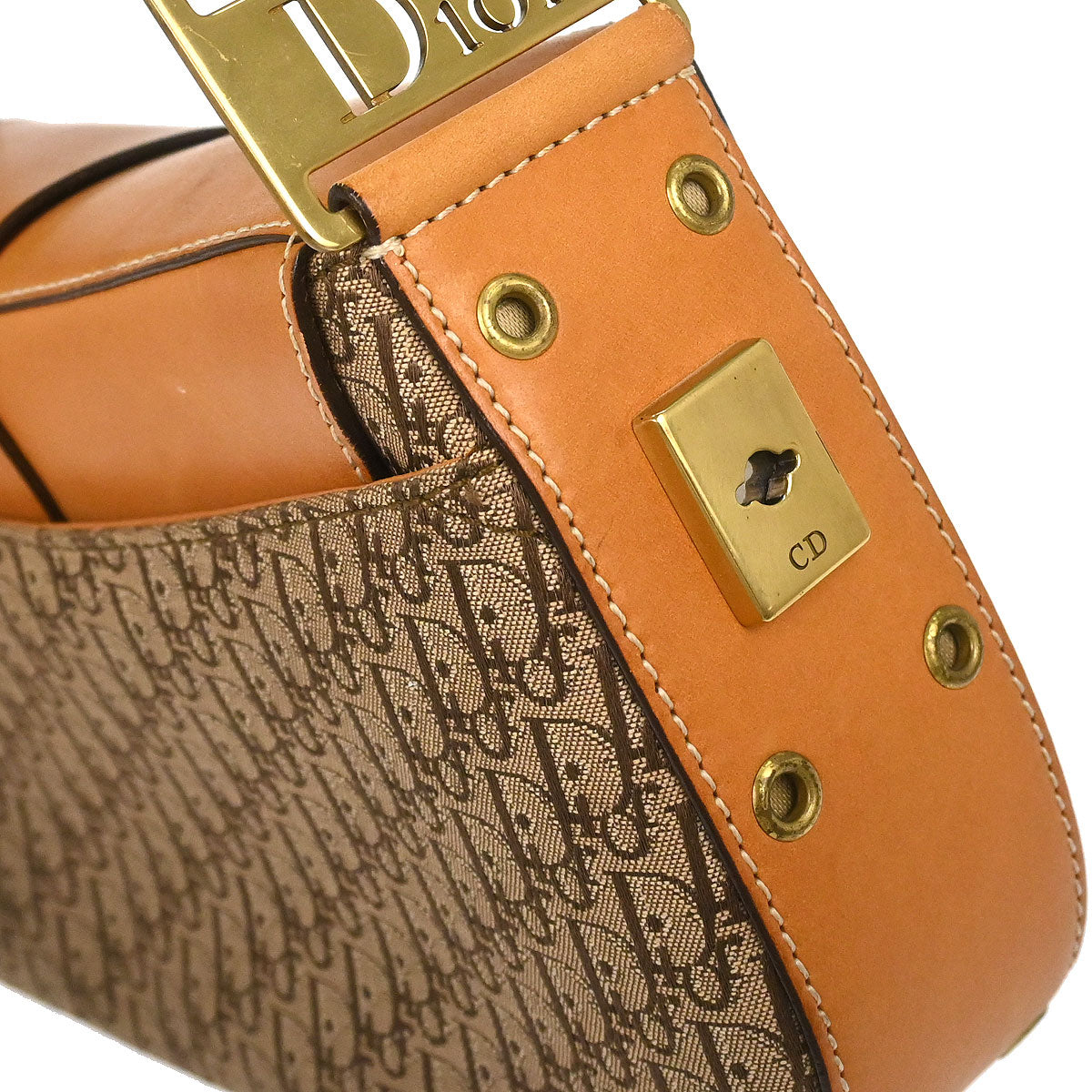 Christian Dior Brown Street Chic Columbus Shoulder Bag