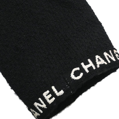 Chanel 1995 Single Breasted Collarless Jacket Black #40