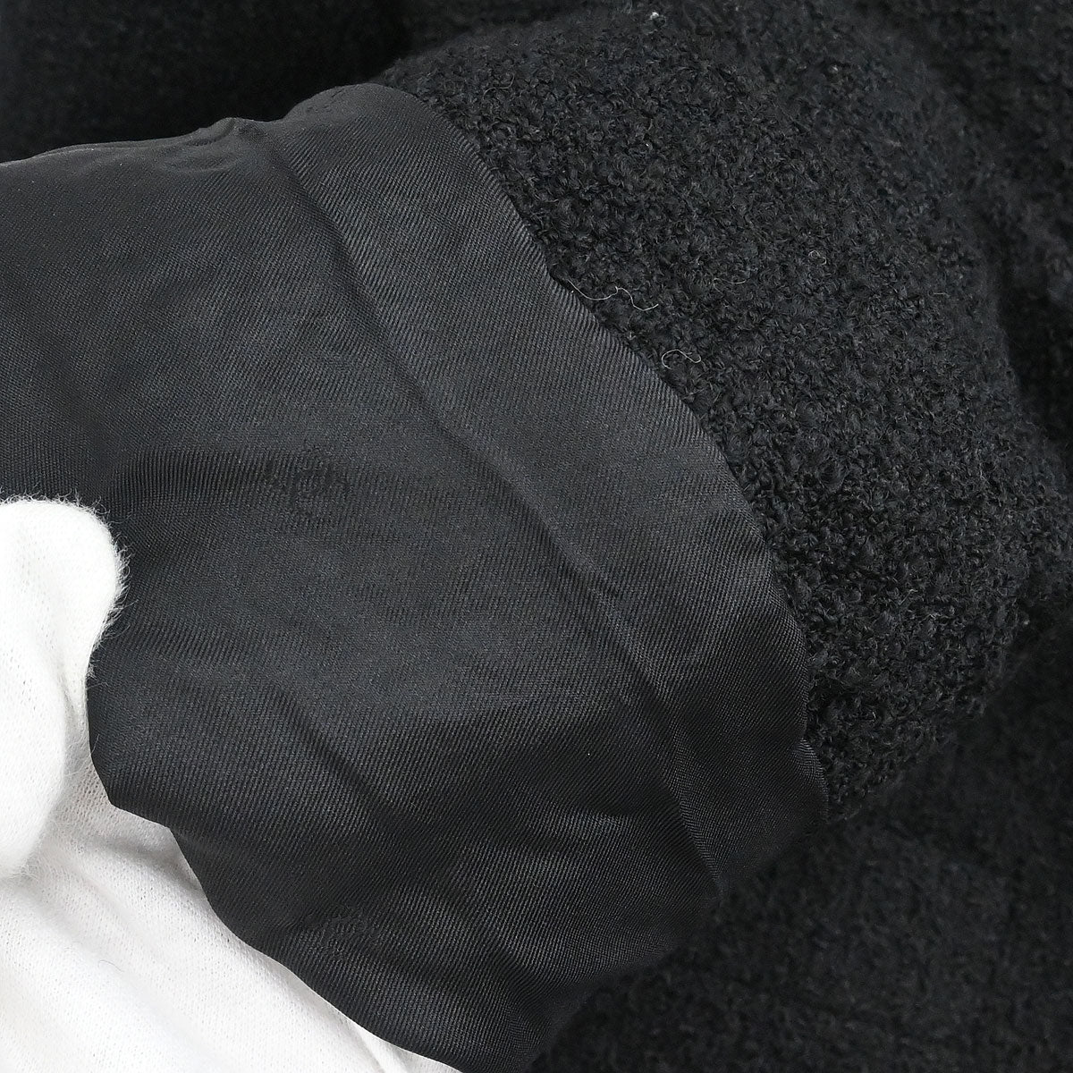 Chanel 1995 Single Breasted Collarless Jacket Black #40