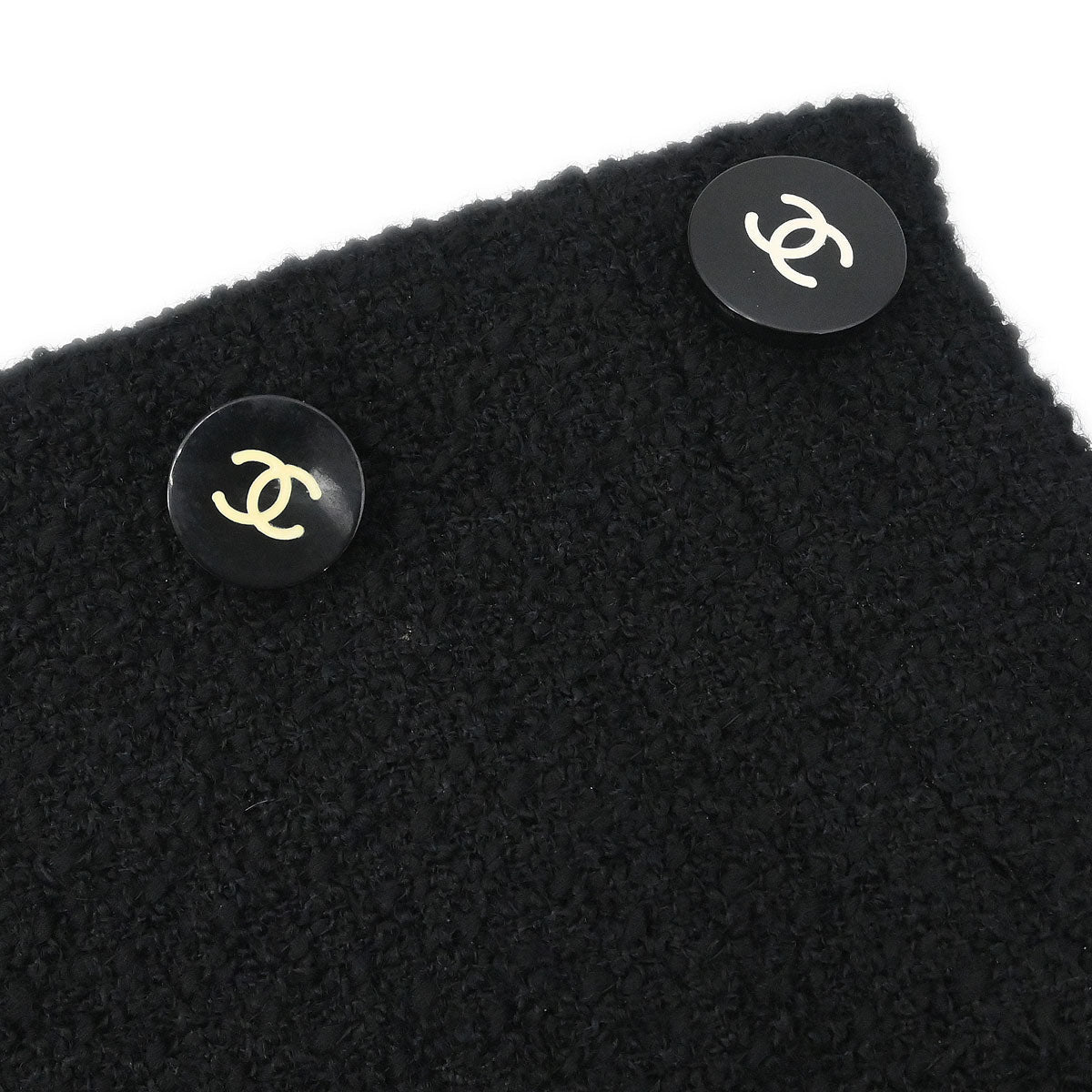 Chanel 1995 Single Breasted Collarless Jacket Black #40