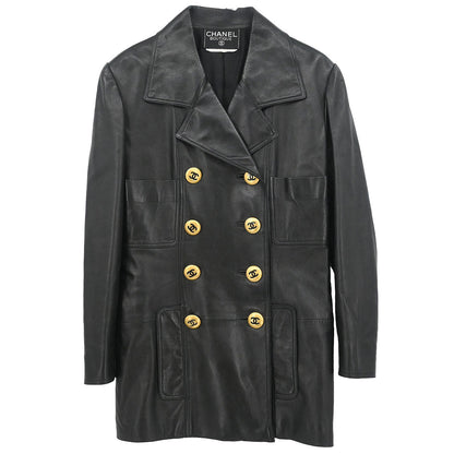 Chanel Double Breasted Jacket Black