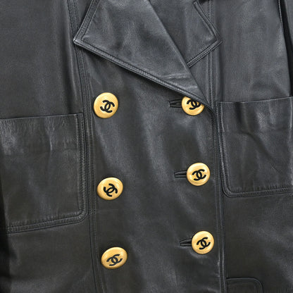 Chanel Double Breasted Jacket Black