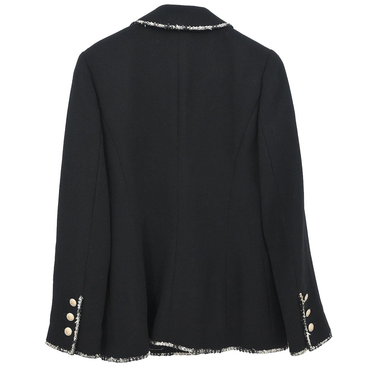Chanel 2005 Emblem Single Breasted Jacket Black #38