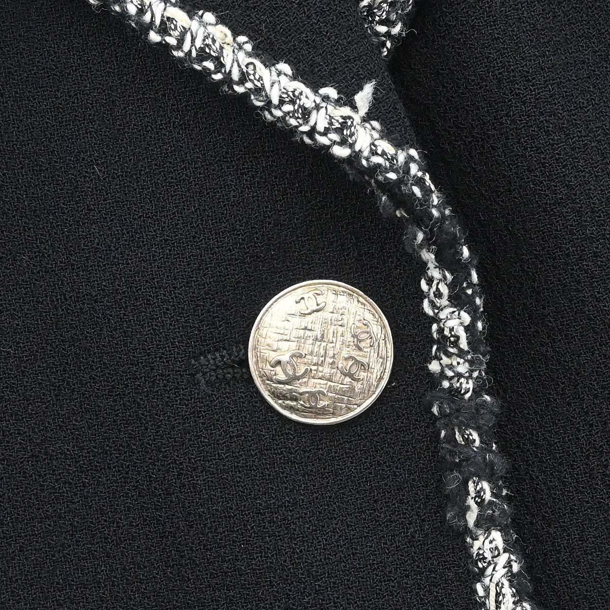 Chanel 2005 Emblem Single Breasted Jacket Black #38