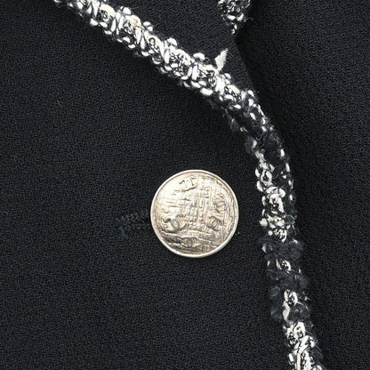 Chanel 2005 Emblem Single Breasted Jacket Black #38