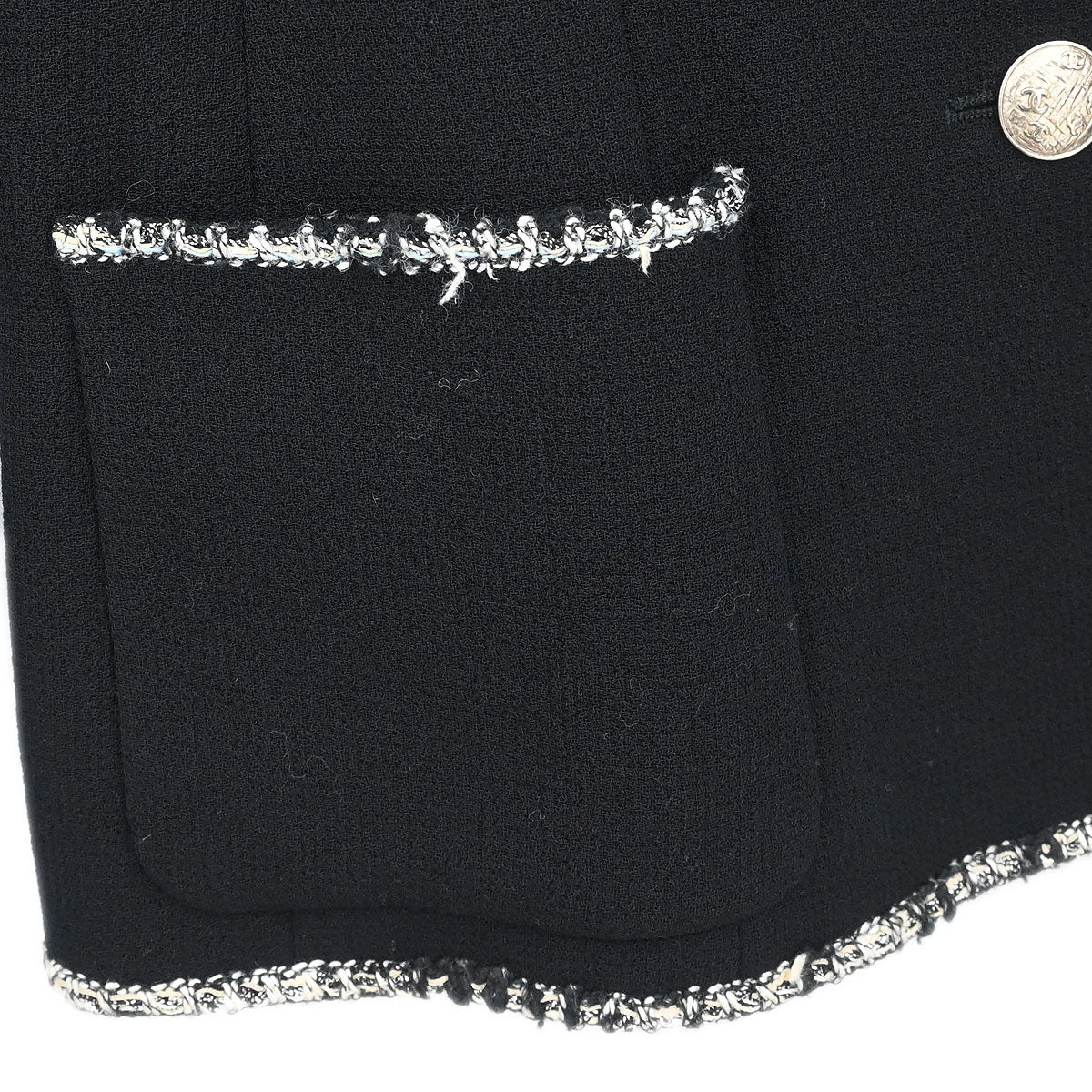 Chanel 2005 Emblem Single Breasted Jacket Black #38