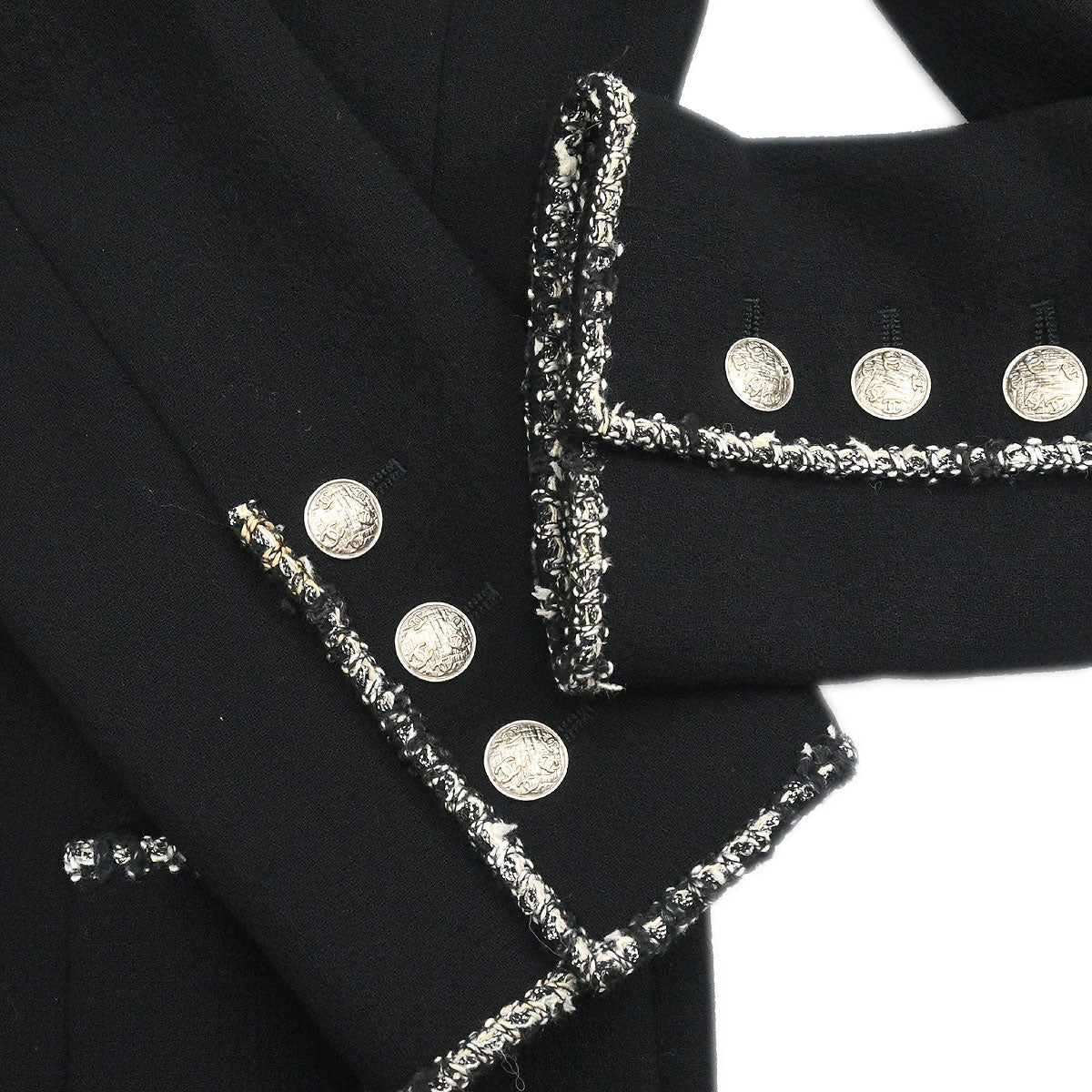 Chanel 2005 Emblem Single Breasted Jacket Black #38