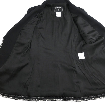 Chanel 2005 Emblem Single Breasted Jacket Black #38