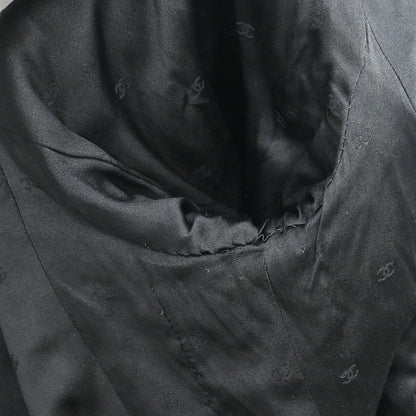 Chanel Collarless Single Breasted Jacket Black