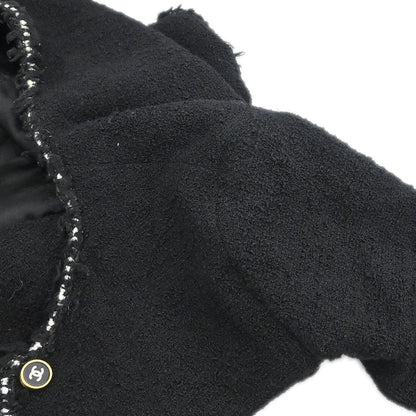 Chanel Collarless Single Breasted Jacket Black