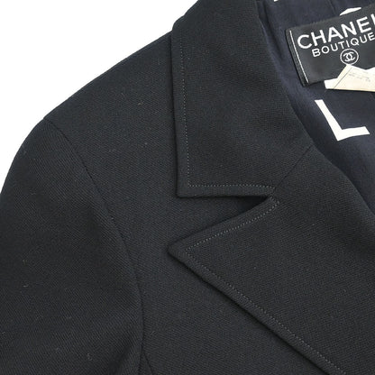 Chanel 1997 Double Breasted Jacket Black #38