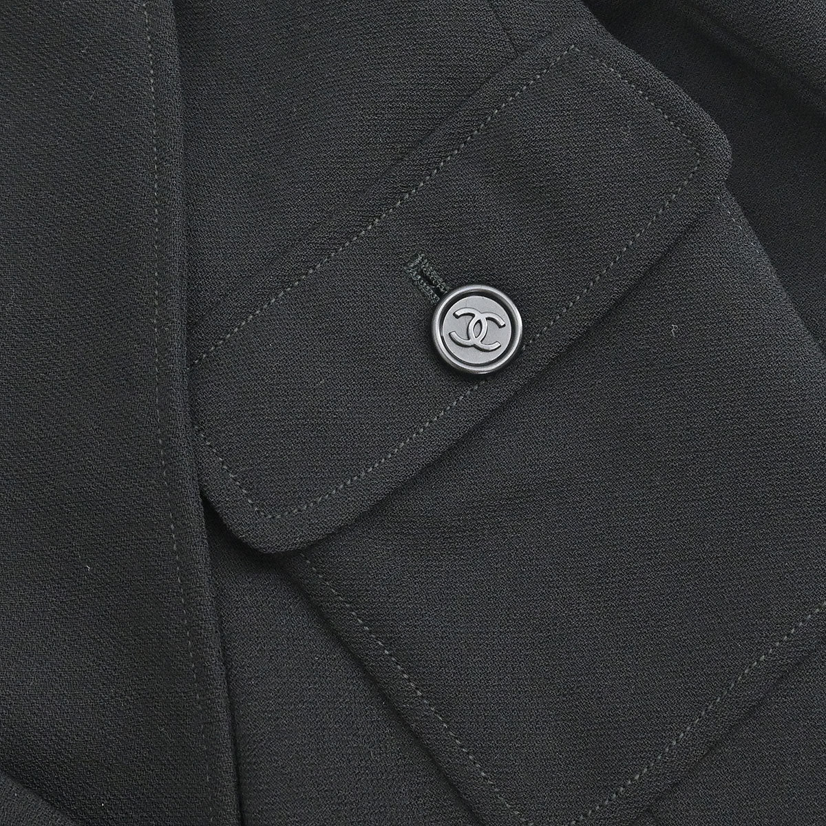 Chanel 1997 Double Breasted Jacket Black #38