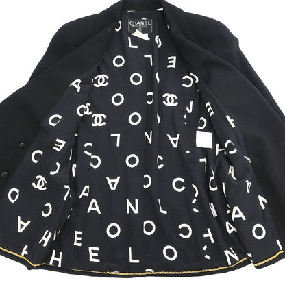 Chanel 1997 Double Breasted Jacket Black #38