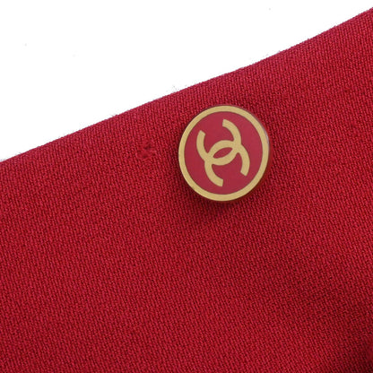 Chanel 2001 Single Breasted Jacket Red #34