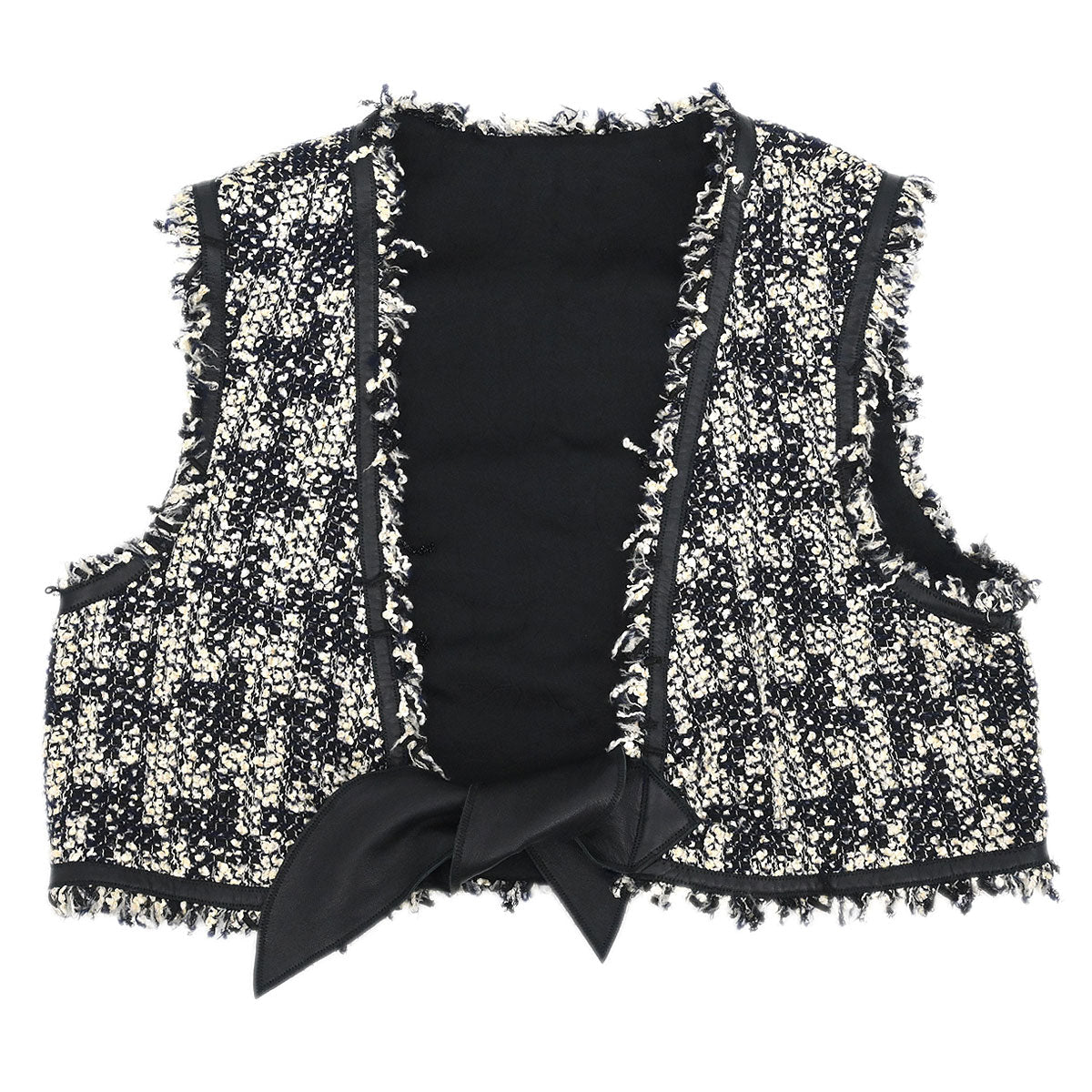 Chanel 2005 Set Jacket Vest Black #38