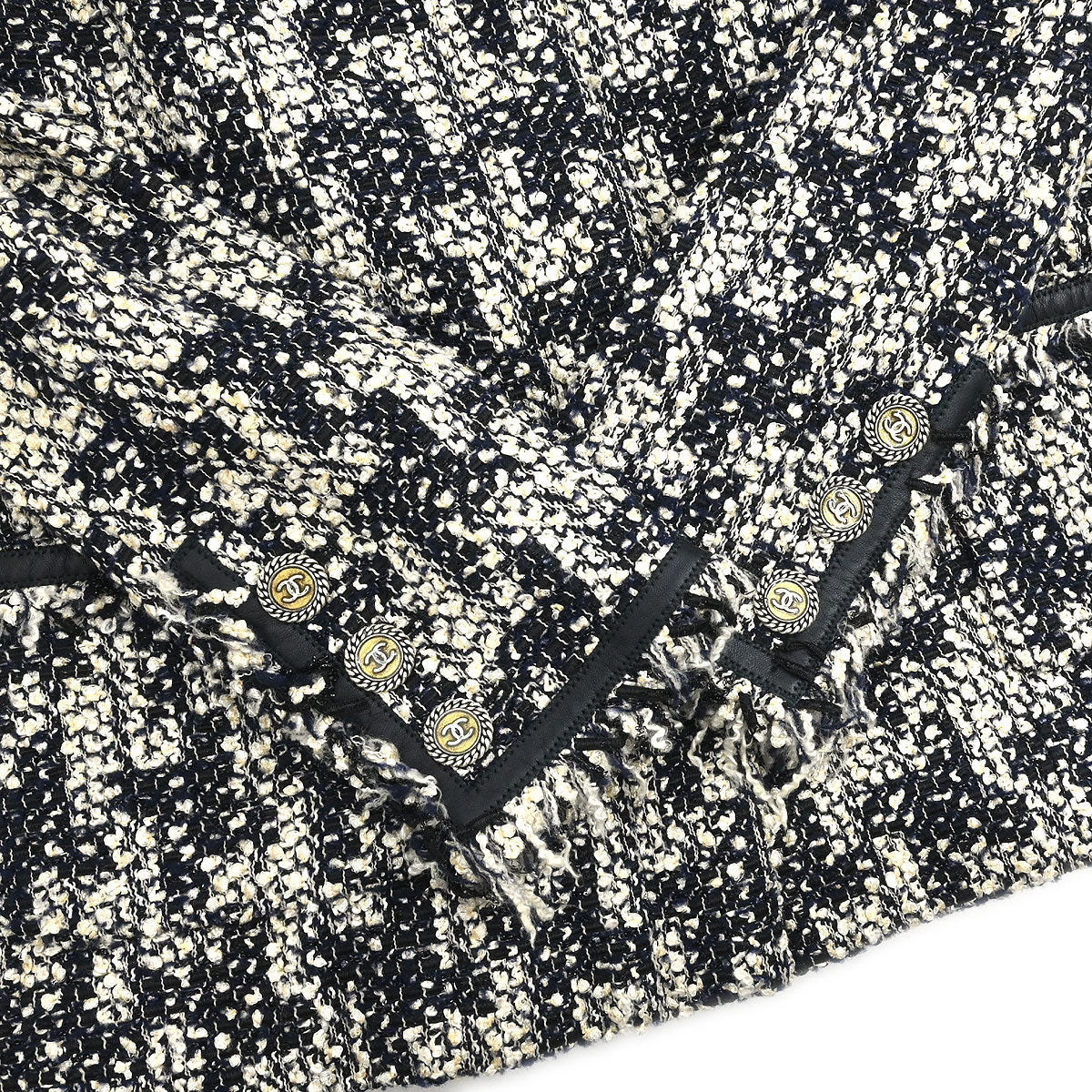 Chanel 2005 Set Jacket Vest Black #38
