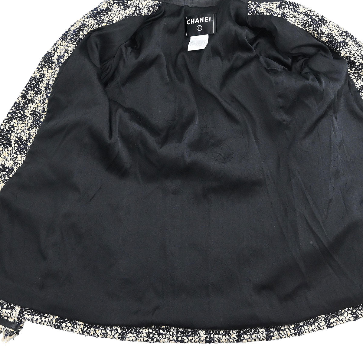 Chanel 2005 Set Jacket Vest Black #38