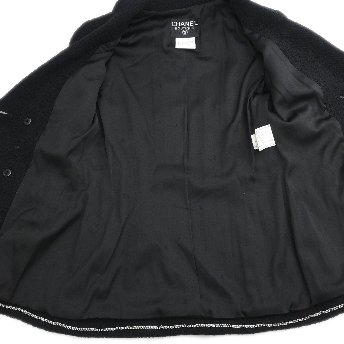 Chanel 1997 Double Breasted Jacket Black #36