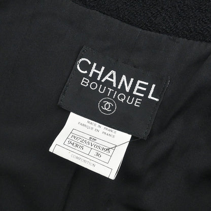 Chanel 1997 Double Breasted Jacket Black #36
