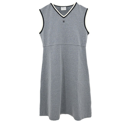 Chanel 1998 Sleeveless Dress Gray #40