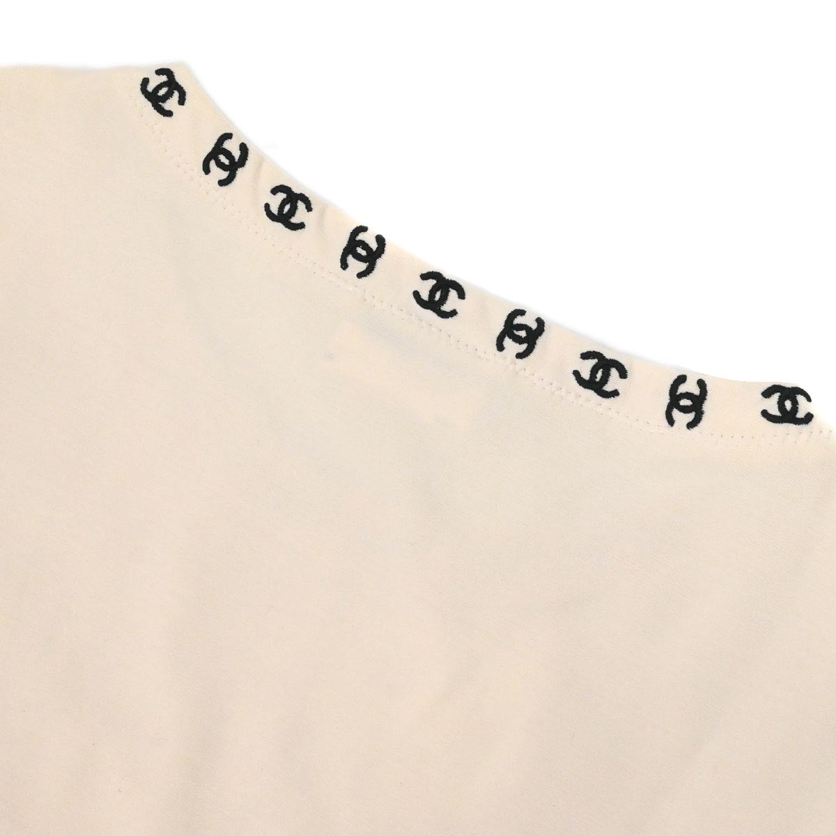 Chanel 1997 Short Sleeve T-shirt Top Ivory #36
