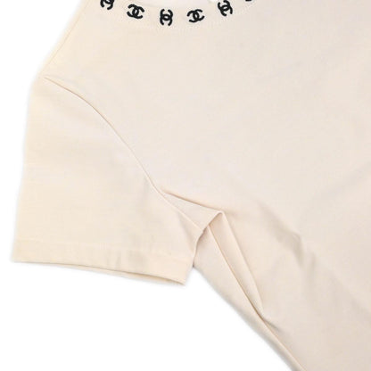 Chanel 1997 Short Sleeve T-shirt Top Ivory #36