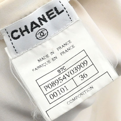 Chanel 1997 Short Sleeve T-shirt Top Ivory #36