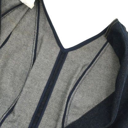 Chanel Sleeveless Denim Dress Navy #38