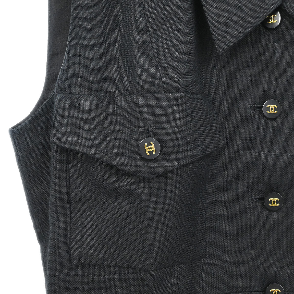 Chanel 1995 Sleeveless Dress Black #38