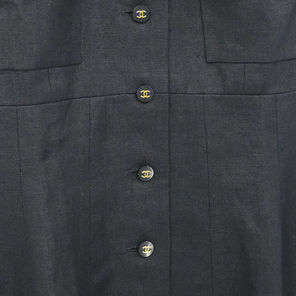 Chanel 1995 Sleeveless Dress Black #38