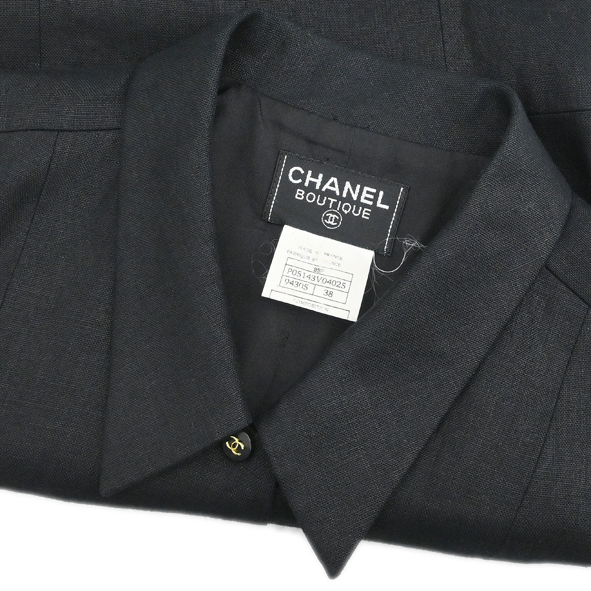 Chanel 1995 Sleeveless Dress Black #38