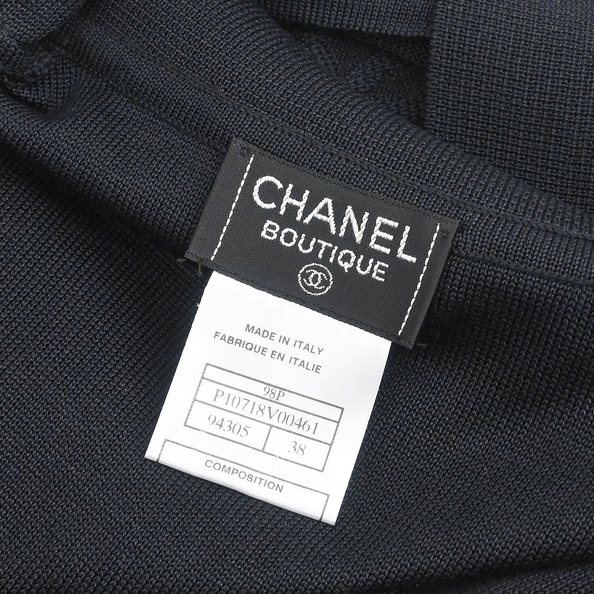 Chanel 1998 Sleeveless Top Black #38