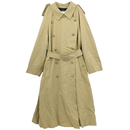 Chanel Double Breasted Trench Coat Beige #40