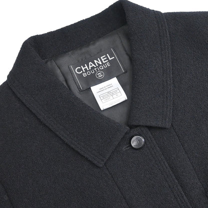 Chanel 1998 Single Breasted Jacket Black #36