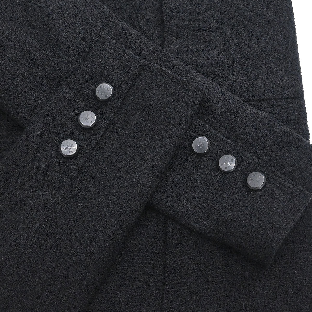 Chanel 1998 Single Breasted Jacket Black #36