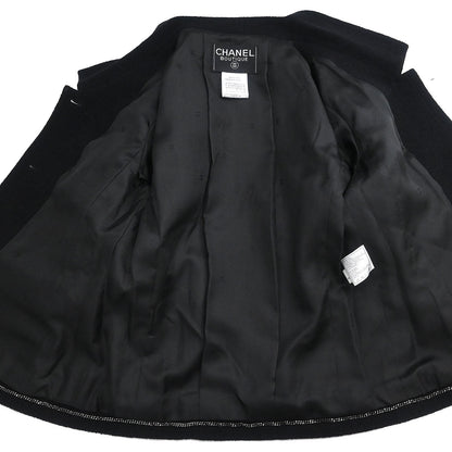 Chanel 1998 Single Breasted Jacket Black #36