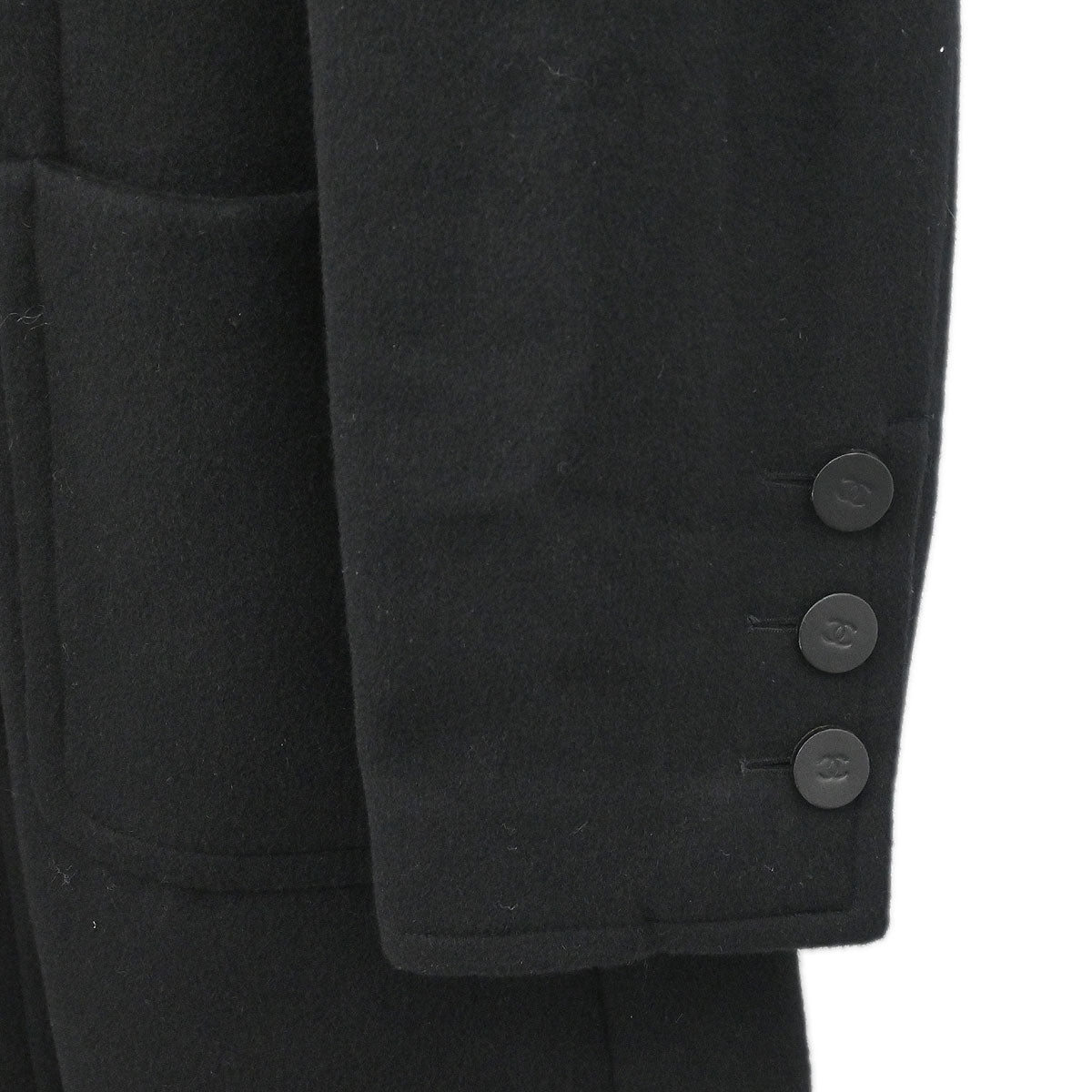 Chanel 2001 Coat Black #38