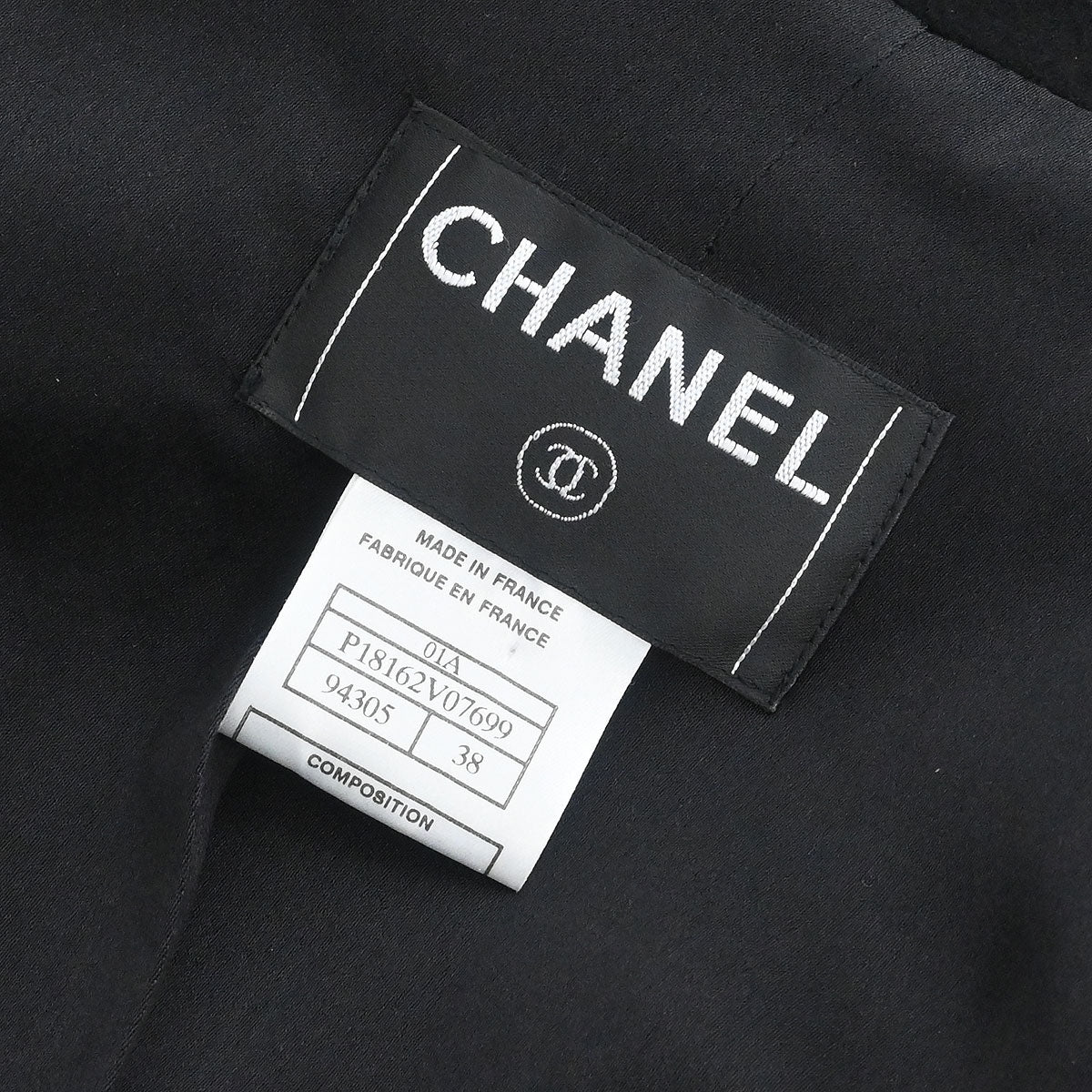 Chanel 2001 Coat Black #38