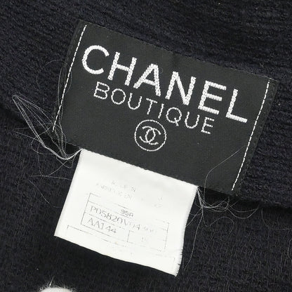 Chanel 1995 Single Breasted Jacket Dark Navy #38