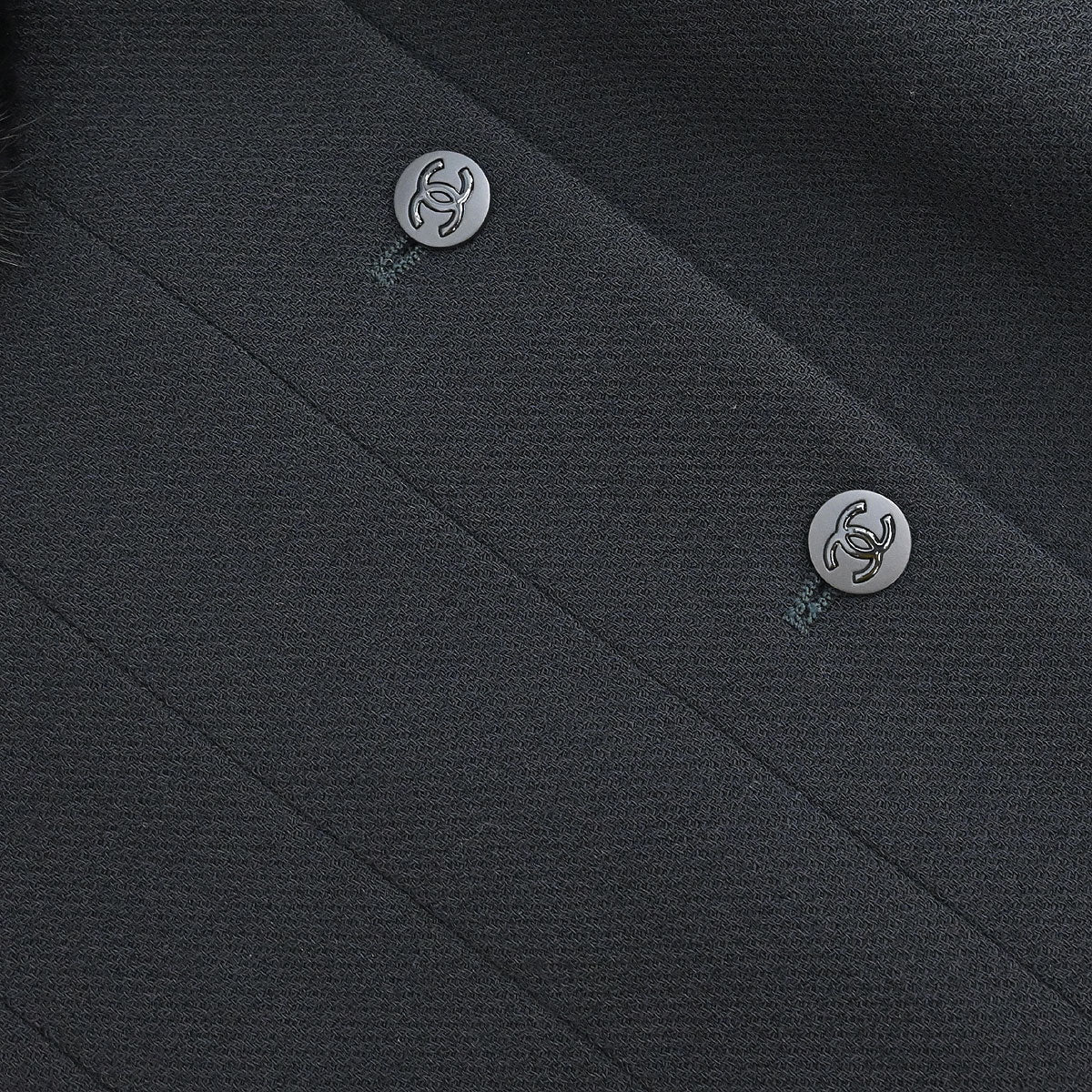 Chanel 2003 Single Breasted Collarless Jacket Black #42