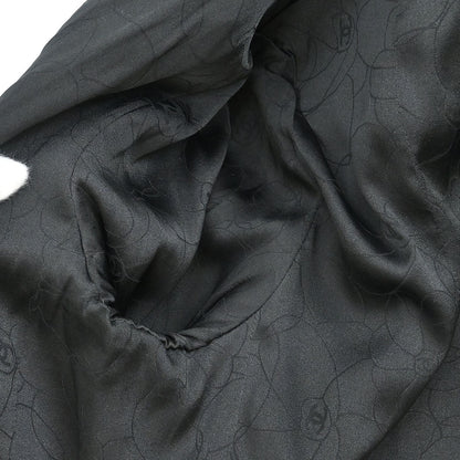 Chanel 2003 Single Breasted Collarless Jacket Black #42