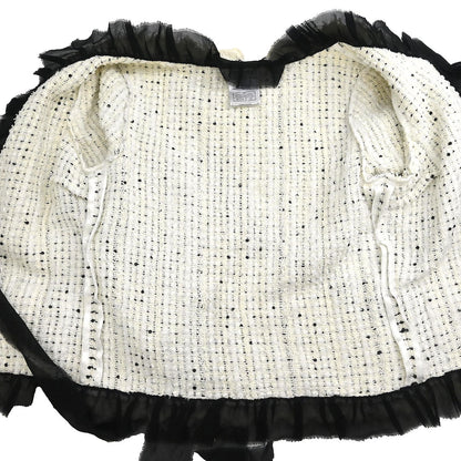 Chanel 2005 Single Breasted Jacket White #34