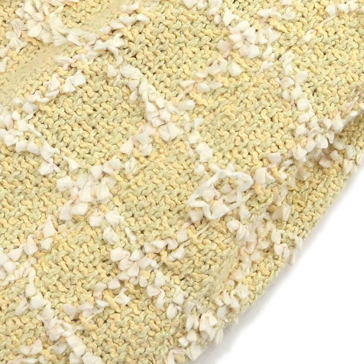 Chanel 1994 Single Breasted Collarless Jacket Yellow #38